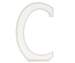 Monogram Gray Wash Tabletop Letter Plaque 22 Monogram Gray Wash Tabletop Letter Plaque -Cuisinart Store 810544005