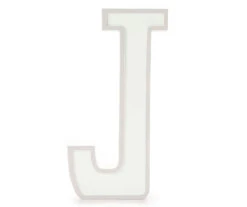 Monogram Gray Wash Tabletop Letter Plaque 21 Monogram Gray Wash Tabletop Letter Plaque -Cuisinart Store 810544006