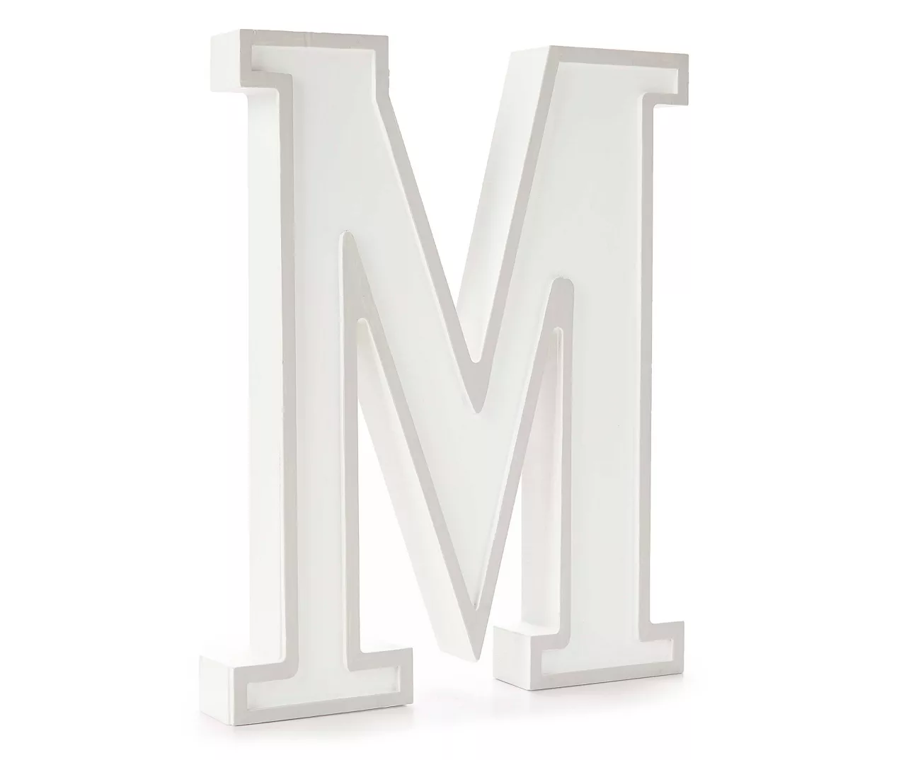 Monogram Gray Wash Tabletop Letter Plaque 9 Monogram Gray Wash Tabletop Letter Plaque - Image 9