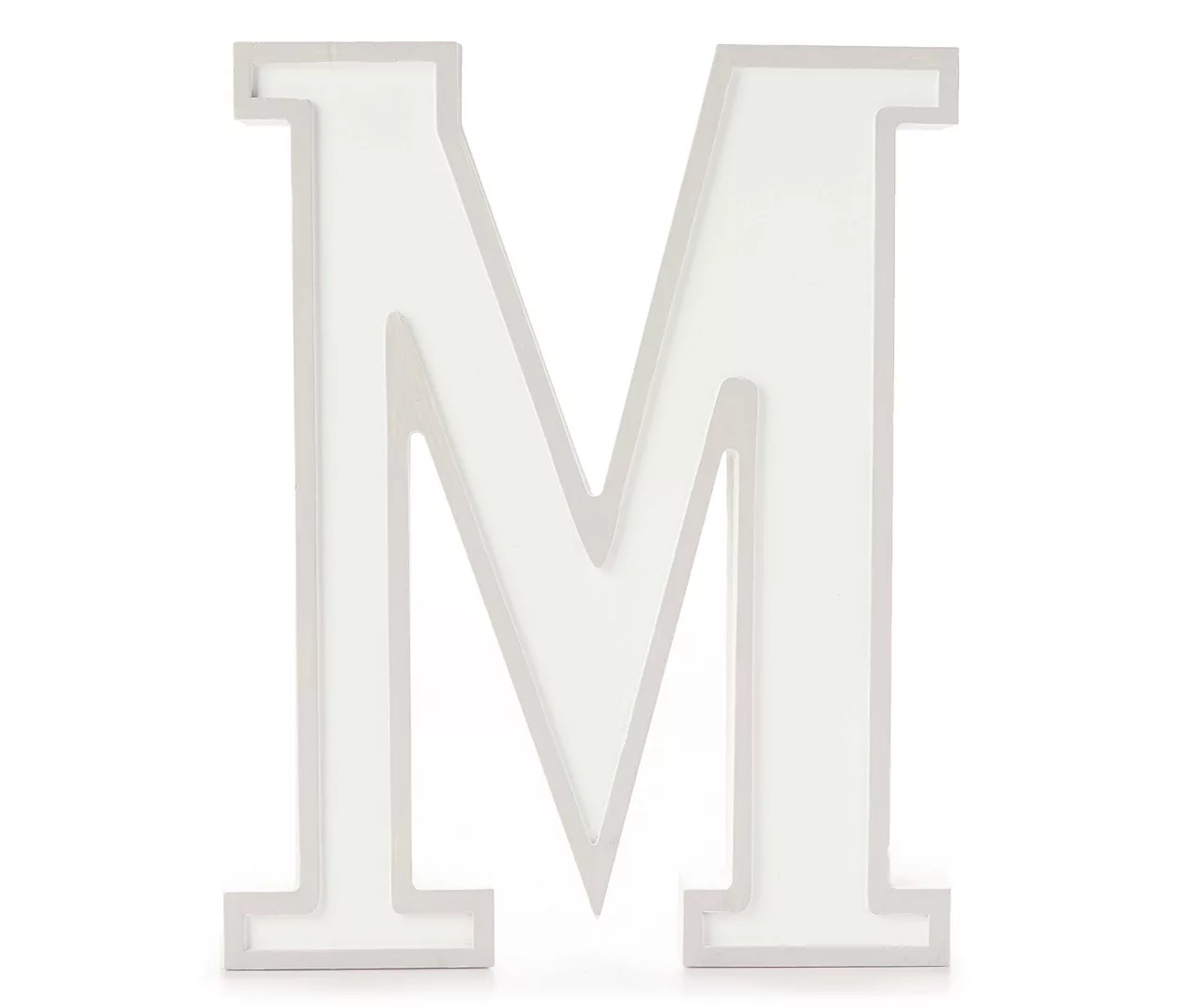 Monogram Gray Wash Tabletop Letter Plaque 2 Monogram Gray Wash Tabletop Letter Plaque - Image 2