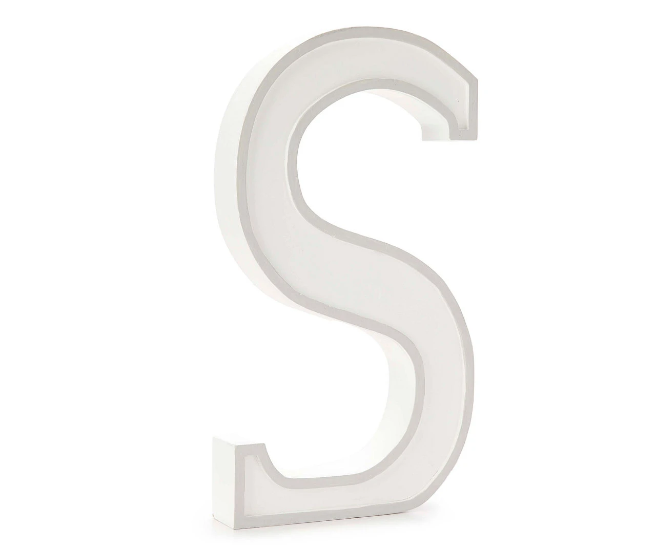 Monogram Gray Wash Tabletop Letter Plaque 7 Monogram Gray Wash Tabletop Letter Plaque - Image 7