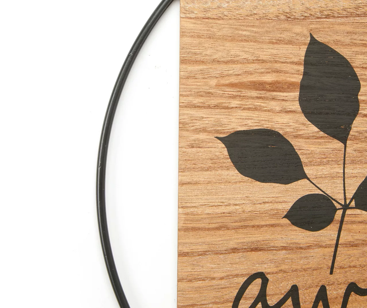 "Stay Awhile" Brown & Black Round Hanging Wall Plaque 2 "Stay Awhile" Brown & Black Round Hanging Wall Plaque - Image 2