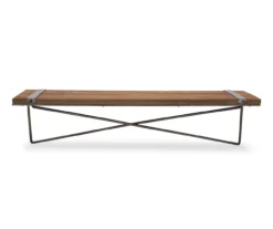 Natural Brown & Black Cross-Bar Wall Shelf, (31.5") -Cuisinart Store 810546436 10