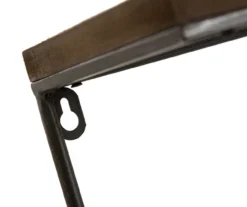 Brown & Black Cross-Bar 2-Piece Wall Shelf Set -Cuisinart Store 810546439 4