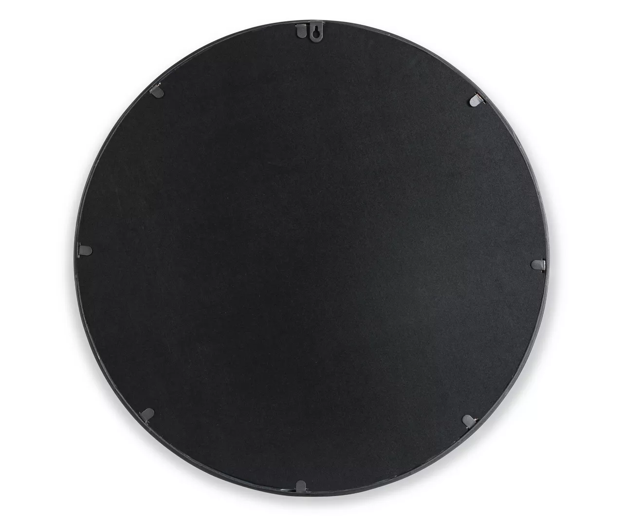 Black Quatrefoil-Accent Round Wall Mirror, (23.62") 2 Black Quatrefoil-Accent Round Wall Mirror, (23.62") - Image 2