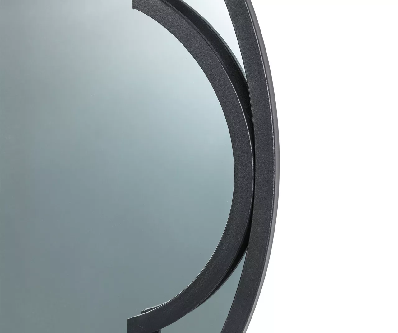 Black Quatrefoil-Accent Round Wall Mirror, (23.62") 4 Black Quatrefoil-Accent Round Wall Mirror, (23.62") - Image 4