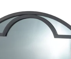 Black Quatrefoil-Accent Round Wall Mirror, (23.62") 13 Black Quatrefoil-Accent Round Wall Mirror, (23.62") -Cuisinart Store 810546448 6