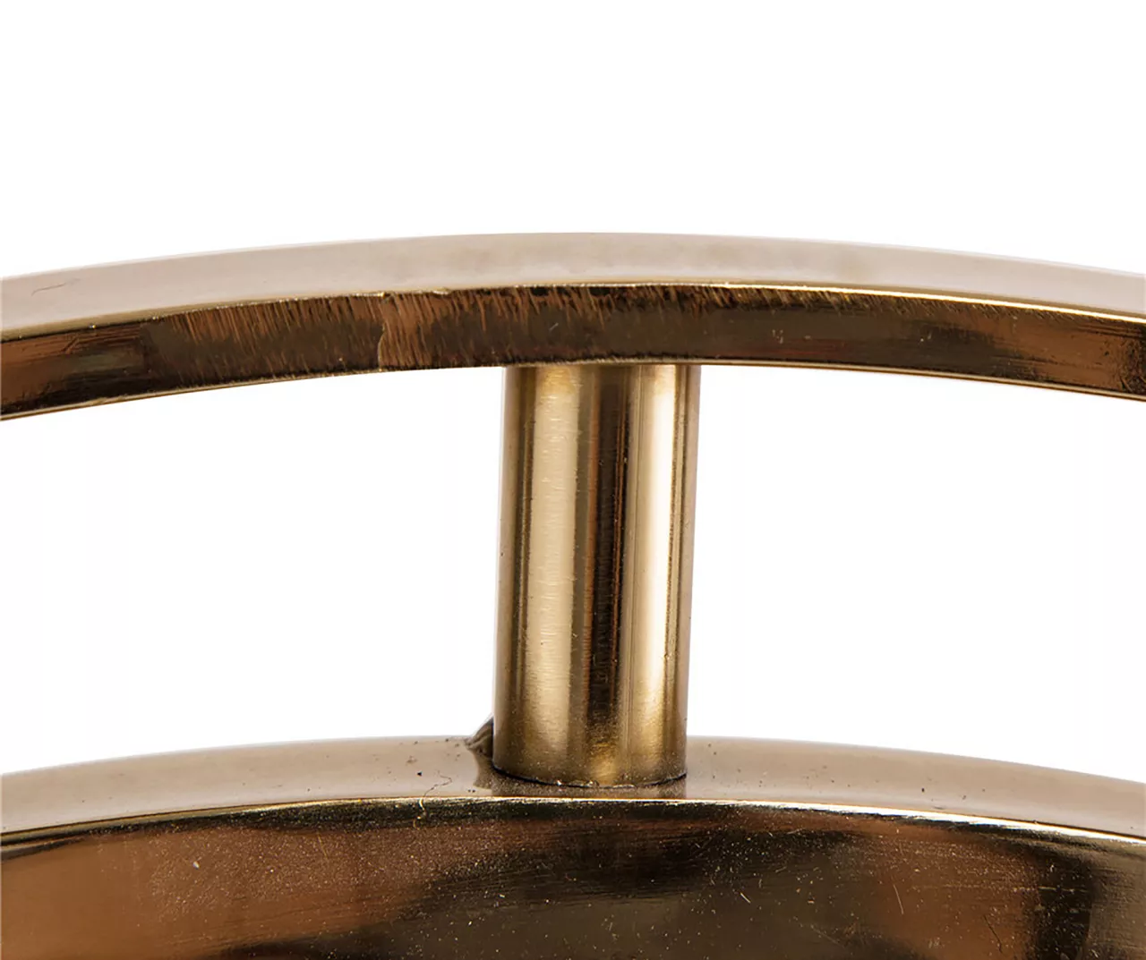 Gold Open-Border Round Wall Mirror, (24") 2 Gold Open-Border Round Wall Mirror, (24") - Image 2