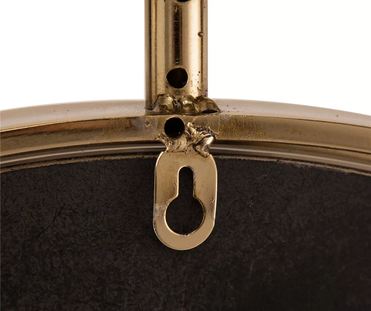 Gold Open-Border Round Wall Mirror, (24") 5 Gold Open-Border Round Wall Mirror, (24") - Image 5