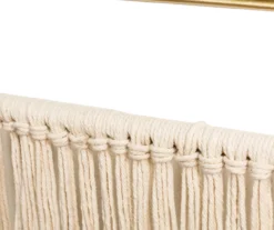 Brown Tassel-Accent Suspended Boho Semicircle Wall Mirror, (67.75") 15 Brown Tassel-Accent Suspended Boho Semicircle Wall Mirror, (67.75") -Cuisinart Store 810546453 9