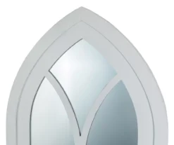 White Arching Windowpane Wall Mirror, (40.16") -Cuisinart Store 810546460 10
