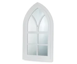 White Arching Windowpane Wall Mirror, (40.16") -Cuisinart Store 810546460 2