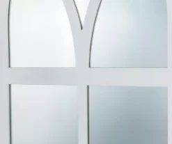 White Arching Windowpane Wall Mirror, (40.16") -Cuisinart Store 810546460 6