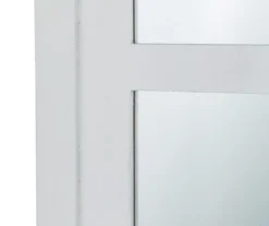 White Arching Windowpane Wall Mirror, (40.16") -Cuisinart Store 810546460 7