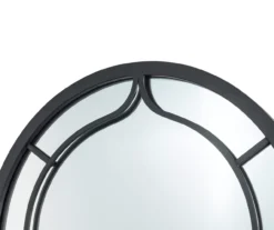Black Rounded Arch Wall Mirror, (33.07") -Cuisinart Store 810546462 6