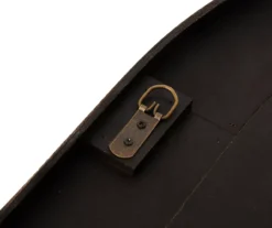 Natural Brown Arching Windowpane Wall Mirror, (40.16") 9 Natural Brown Arching Windowpane Wall Mirror, (40.16") -Cuisinart Store 810546463 4