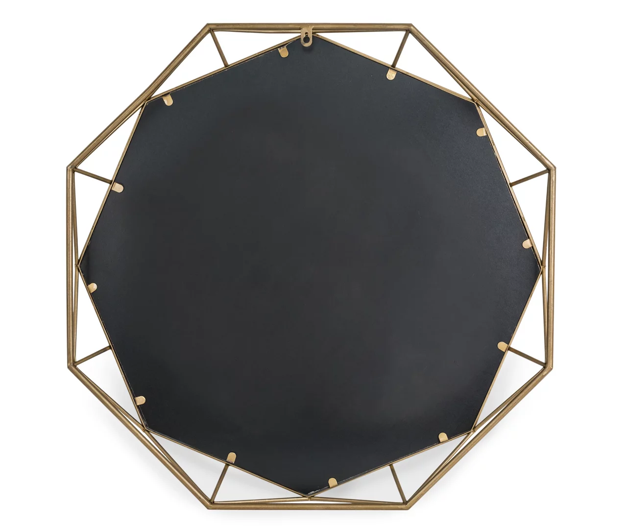 Gold Octagon Geometric-Border Wall Mirror, (28.15") 3 Gold Octagon Geometric-Border Wall Mirror, (28.15") - Image 3