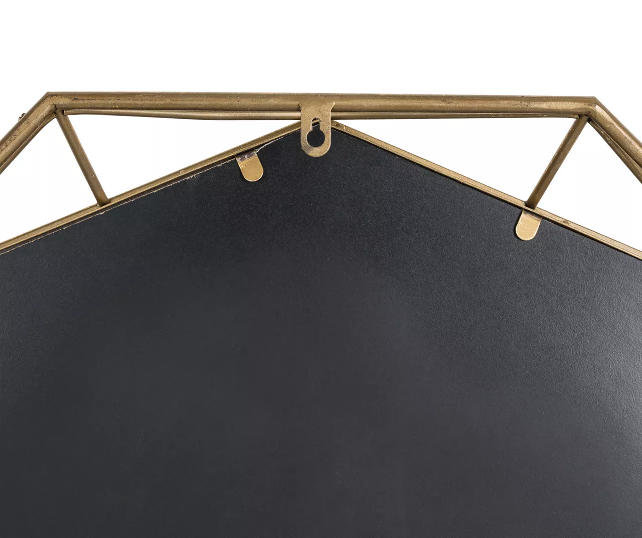 Gold Octagon Geometric-Border Wall Mirror, (28.15") 4 Gold Octagon Geometric-Border Wall Mirror, (28.15") - Image 4