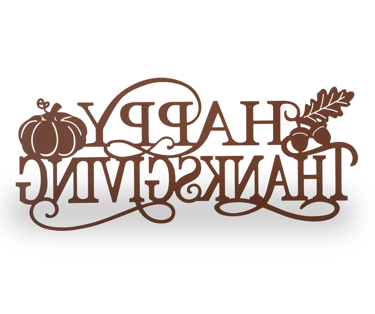 "Happy Thanksgiving" Leaves & Pumpkin Wordscript Wall Decor 2 "Happy Thanksgiving" Leaves & Pumpkin Wordscript Wall Decor - Image 2