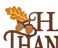 "Happy Thanksgiving" Leaves & Pumpkin Wordscript Wall Decor 8 "Happy Thanksgiving" Leaves & Pumpkin Wordscript Wall Decor -Cuisinart Store 810547795 3