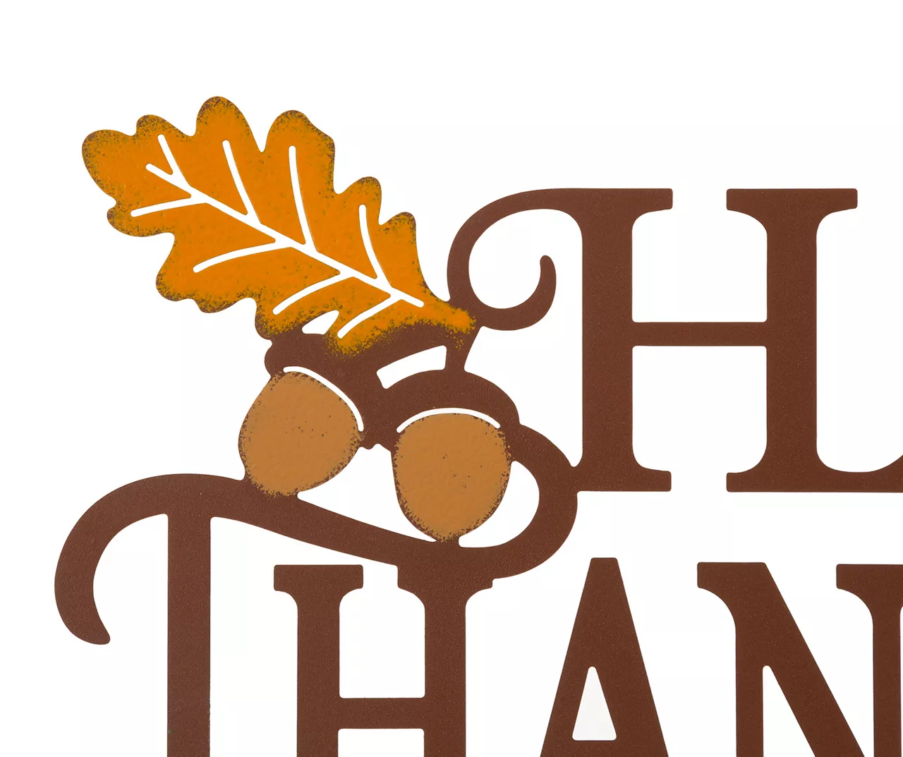 "Happy Thanksgiving" Leaves & Pumpkin Wordscript Wall Decor 3 "Happy Thanksgiving" Leaves & Pumpkin Wordscript Wall Decor - Image 3