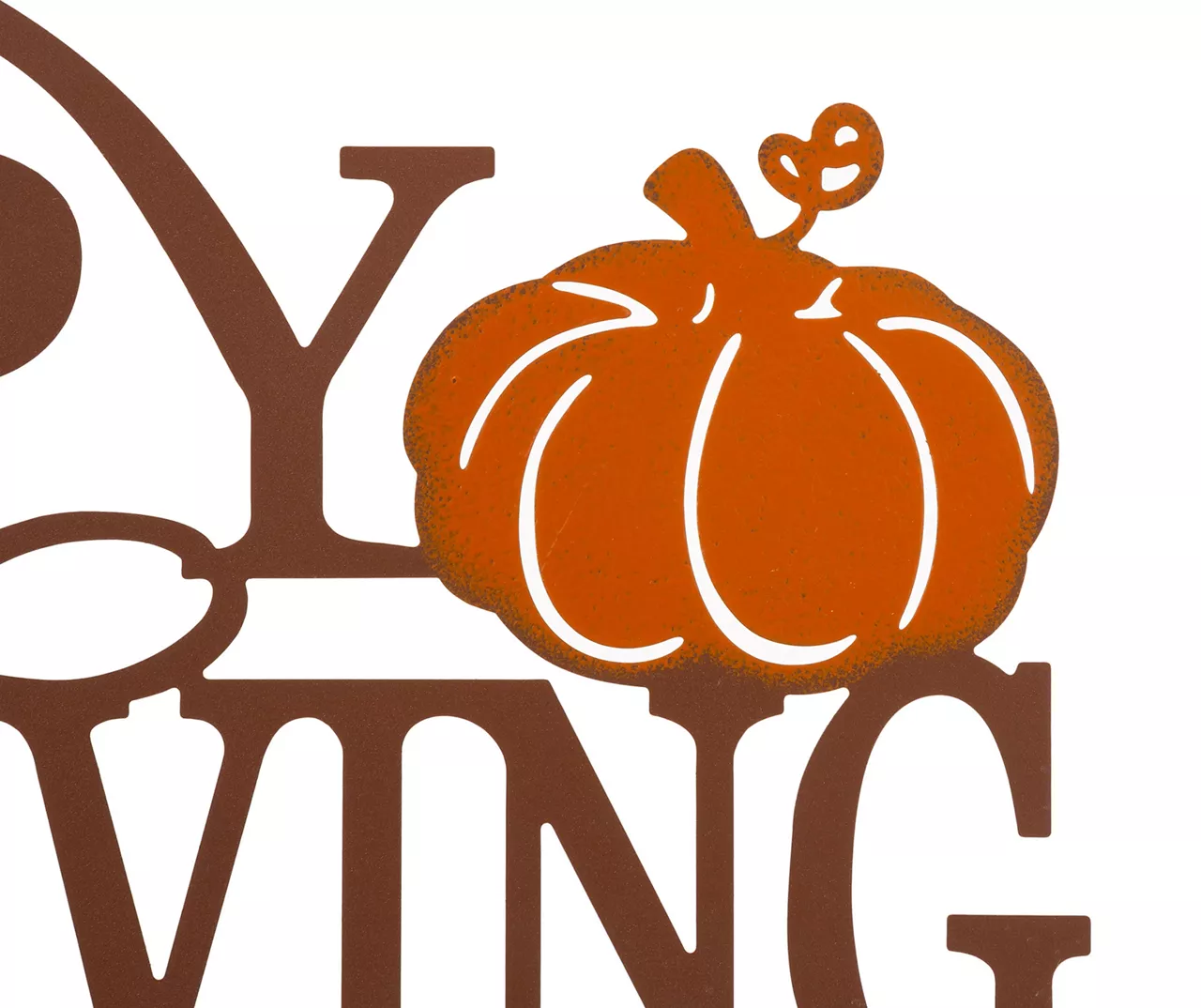 "Happy Thanksgiving" Leaves & Pumpkin Wordscript Wall Decor 4 "Happy Thanksgiving" Leaves & Pumpkin Wordscript Wall Decor - Image 4