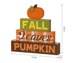 "Fall, Leaves, Pumpkin" Pumpkin & Letter Block LED Tabletop Decor 14 "Fall, Leaves, Pumpkin" Pumpkin & Letter Block LED Tabletop Decor -Cuisinart Store 810547823 7