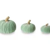 Mint Green Velvet 3-Piece Rib Pumpkin Set