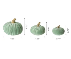 Mint Green Velvet 3-Piece Rib Pumpkin Set -Cuisinart Store 810547831 6