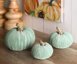 Mint Green Velvet 3-Piece Rib Pumpkin Set -Cuisinart Store 810547831 7