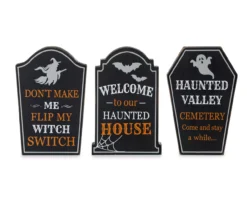 Halloween Sentiments 3-Piece Tombstone Tabletop Decor Set -Cuisinart Store 810547839 2