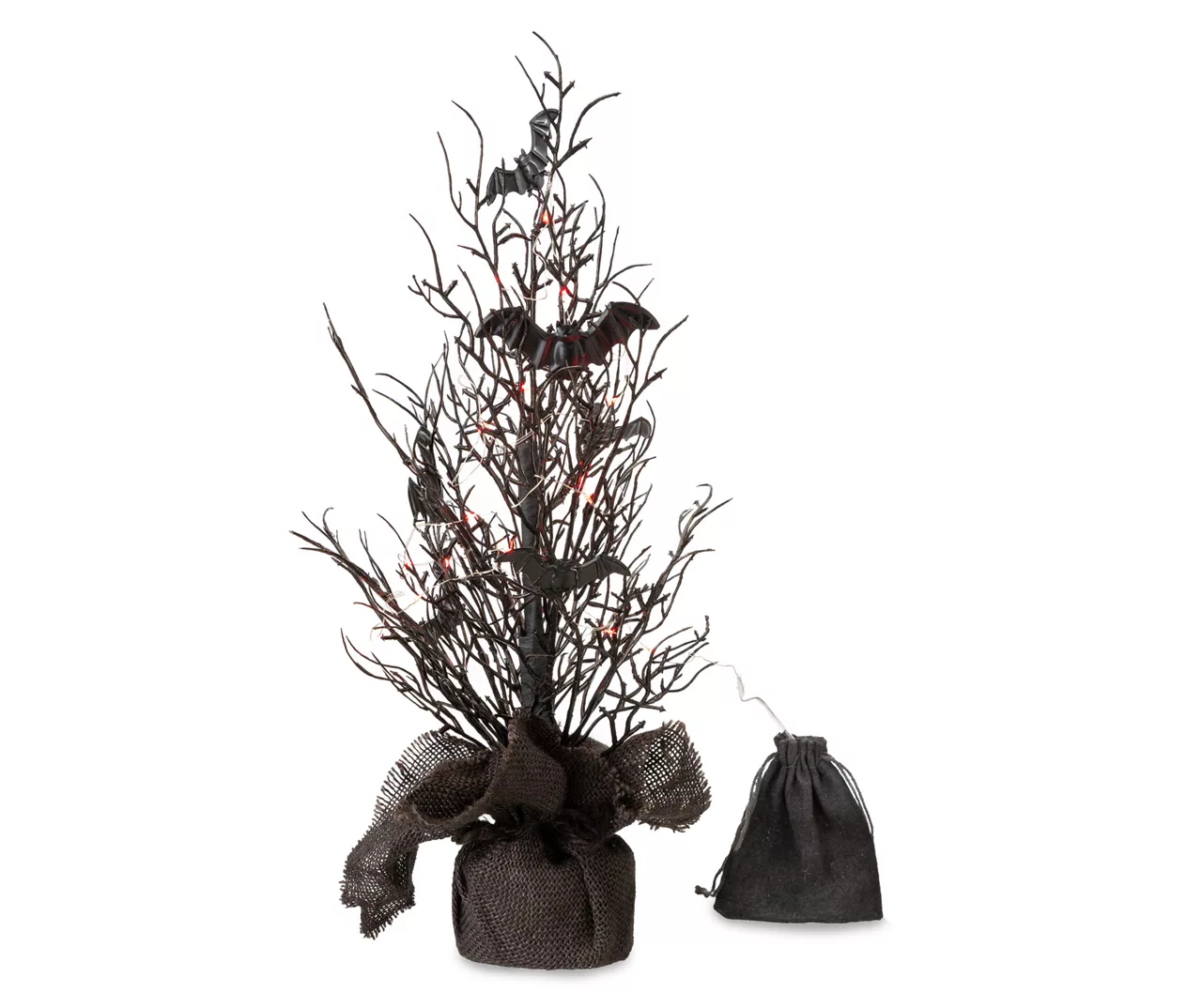 20" LED Bats Mini Halloween Tabletop Tree 1 20" LED Bats Mini Halloween Tabletop Tree