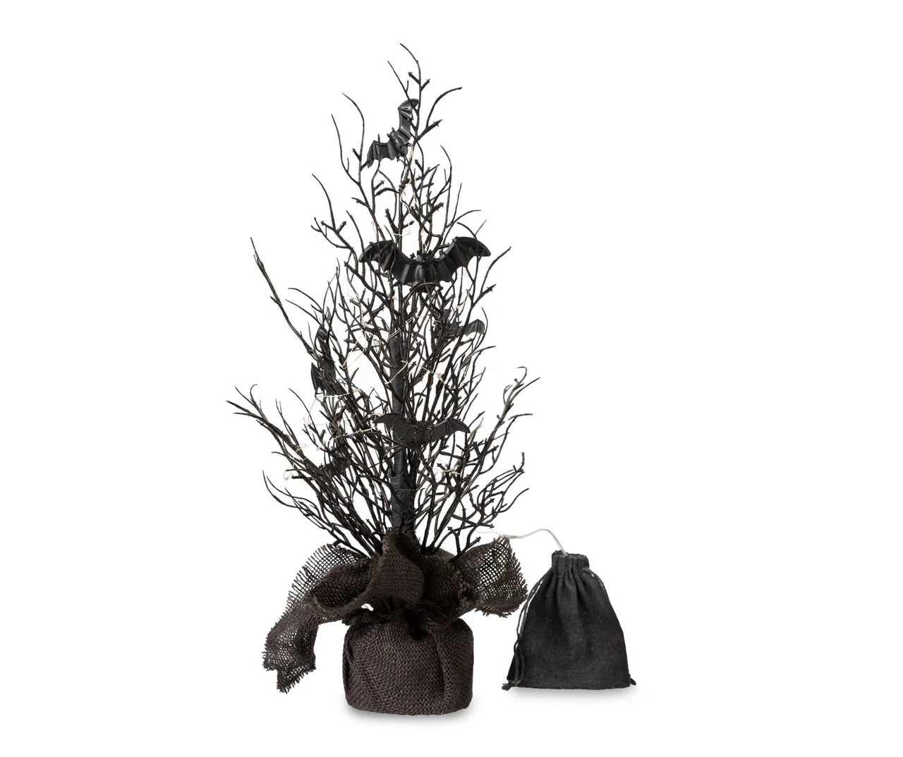 20" LED Bats Mini Halloween Tabletop Tree 2 20" LED Bats Mini Halloween Tabletop Tree - Image 2