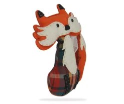 Northlight Plaid Sitting Fox Plush Tabletop Decor 5 Northlight Plaid Sitting Fox Plush Tabletop Decor -Cuisinart Store 810548124 1