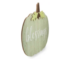 "Blessings" Green Pumpkin Hanging Wall Decor -Cuisinart Store 810548184 3