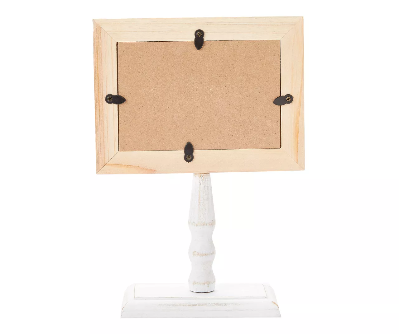 Whitewash Pedestal Picture Frame, (4" X 6") 3 Whitewash Pedestal Picture Frame, (4" X 6") - Image 3