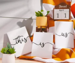 "This Is Us" White & Black Triptych Canvas -Cuisinart Store 810550365 810552415 810552417 10 1