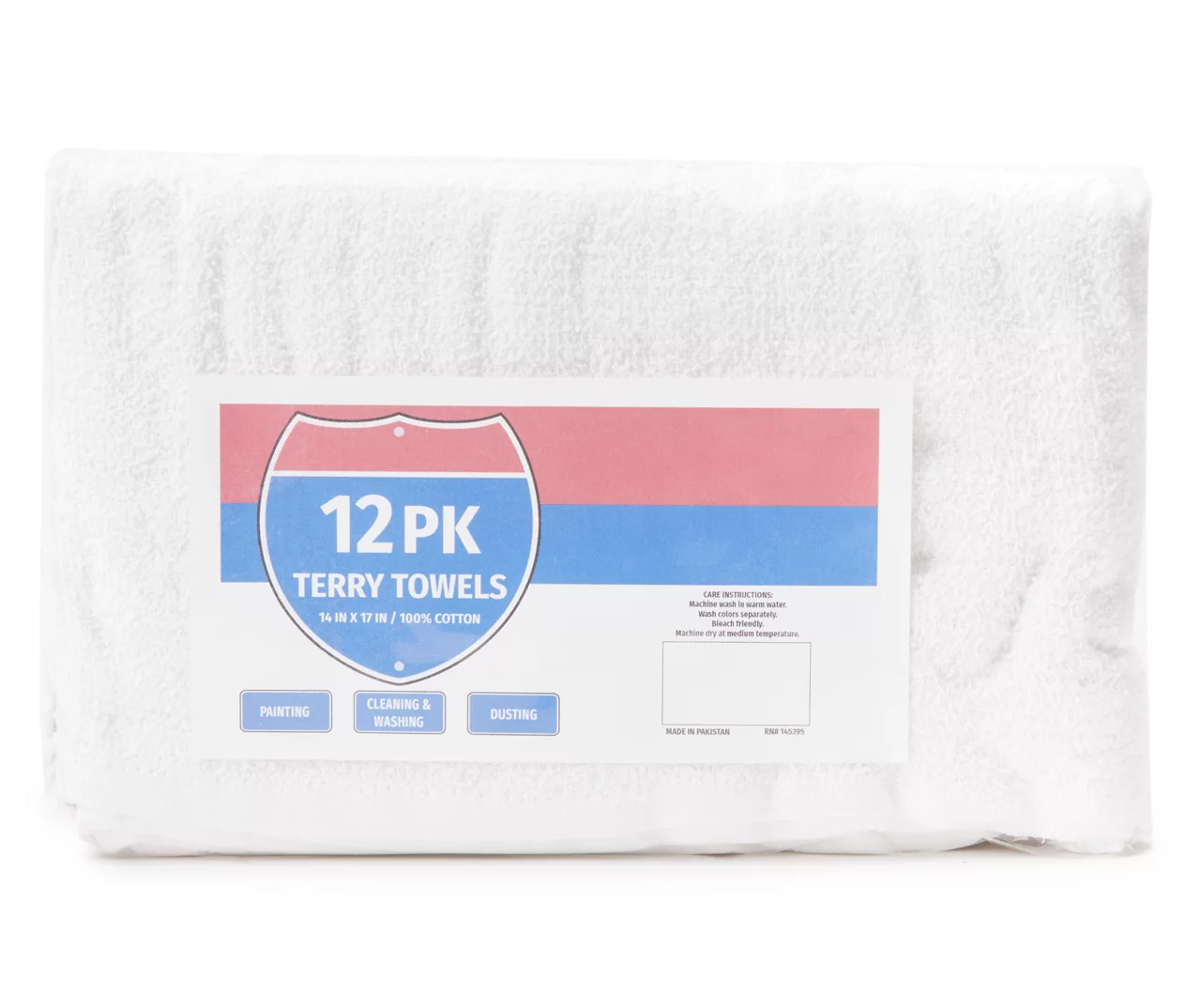 White French Terry Towel, 12-Pack 1 White French Terry Towel, 12-Pack