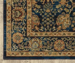 Ankur Blue & Gold Persian Pile Area Rug -Cuisinart Store 810551203 2
