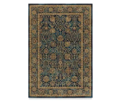 Ankur Blue & Gold Persian Pile Area Rug -Cuisinart Store 810551205
