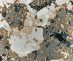 Bocleah Navy & White Distressed Textured Area Rug, (5.3' X 7.6') -Cuisinart Store 810551247 3