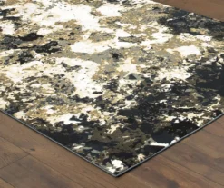 Bocleah Navy & White Distressed Textured Area Rug, (5.3' X 7.6') -Cuisinart Store 810551247 4