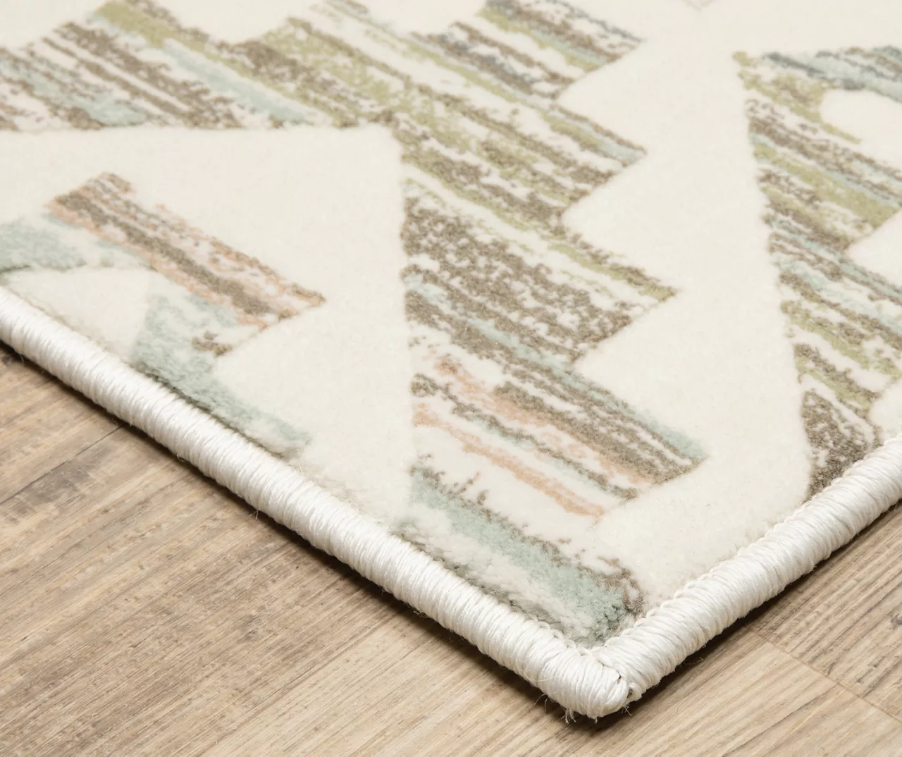 Capeita White & Earth-Tone Geometric Area Rug 13 Capeita White & Earth-Tone Geometric Area Rug - Image 13