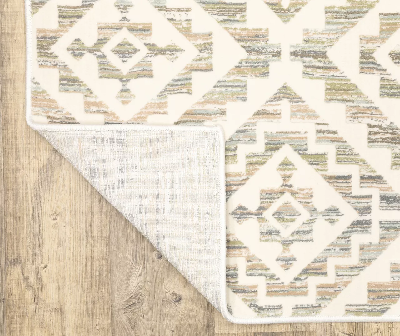 Capeita White & Earth-Tone Geometric Area Rug 15 Capeita White & Earth-Tone Geometric Area Rug - Image 15