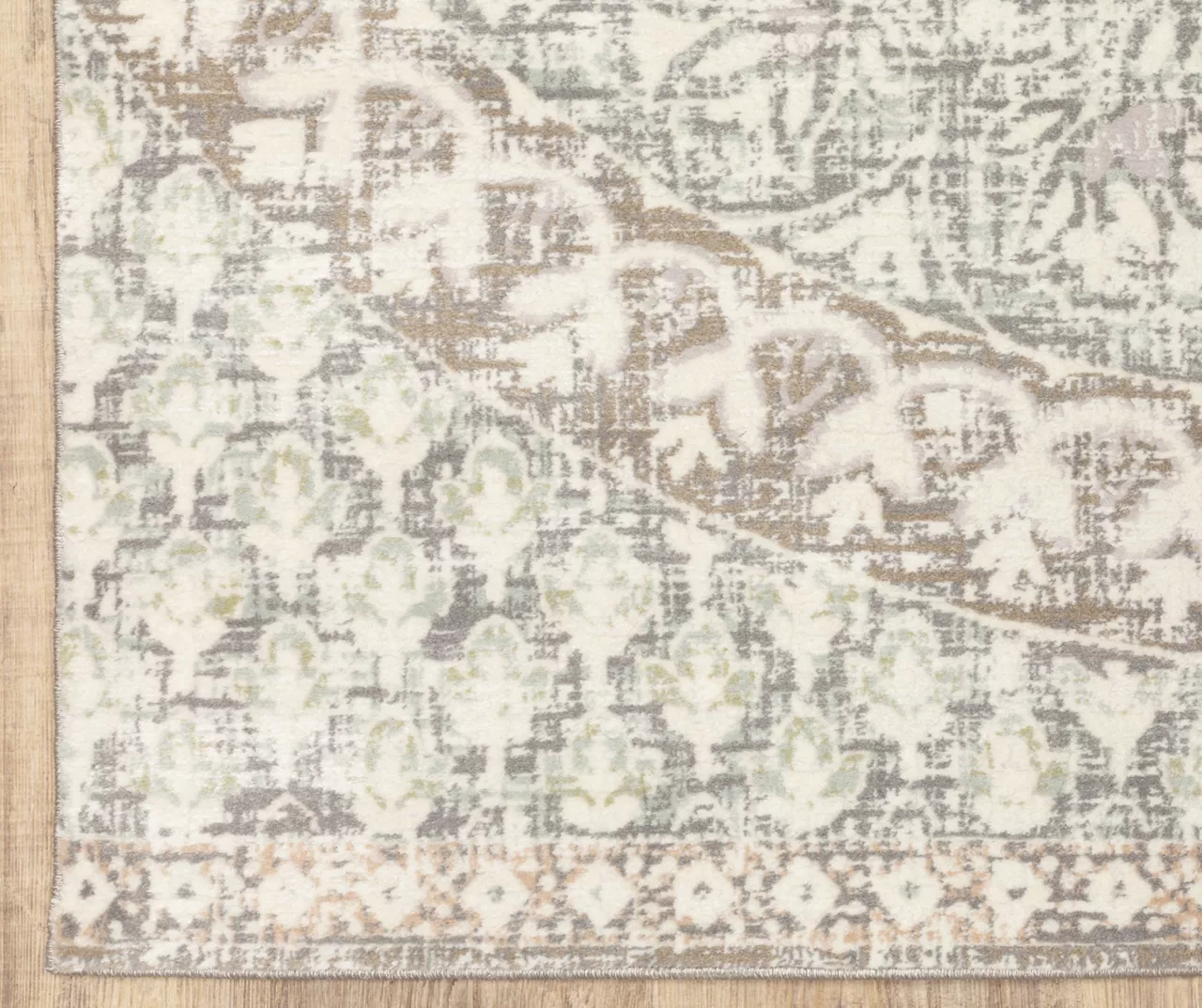 Capetah Ivory Floral Area Rug, (7.1' X 10.1') 3 Capetah Ivory Floral Area Rug, (7.1' X 10.1') - Image 3