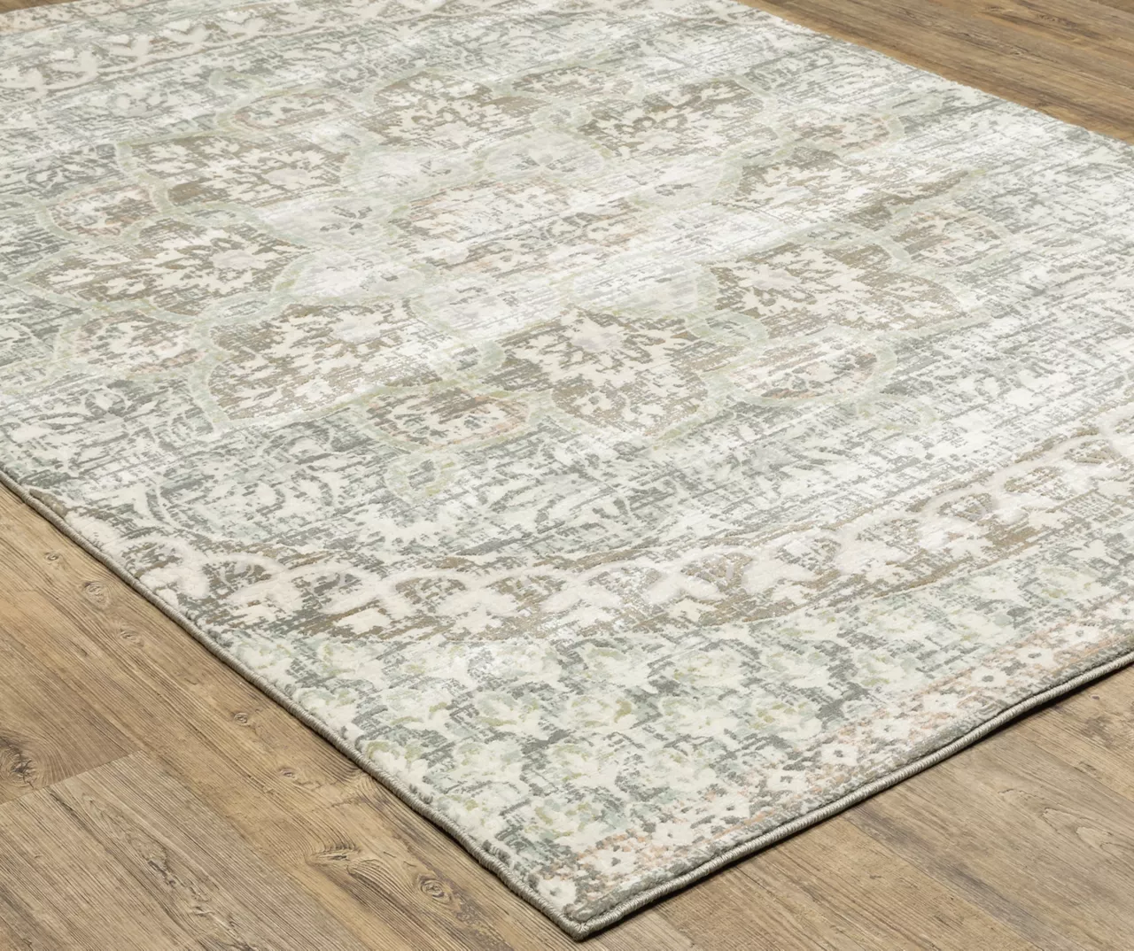 Capetah Ivory Floral Area Rug, (7.1' X 10.1') 9 Capetah Ivory Floral Area Rug, (7.1' X 10.1') - Image 9