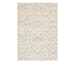 Capeita White & Earth-Tone Geometric Area Rug