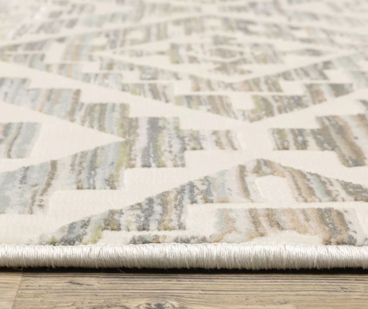 Capeita White & Earth-Tone Geometric Area Rug 10 Capeita White & Earth-Tone Geometric Area Rug - Image 10