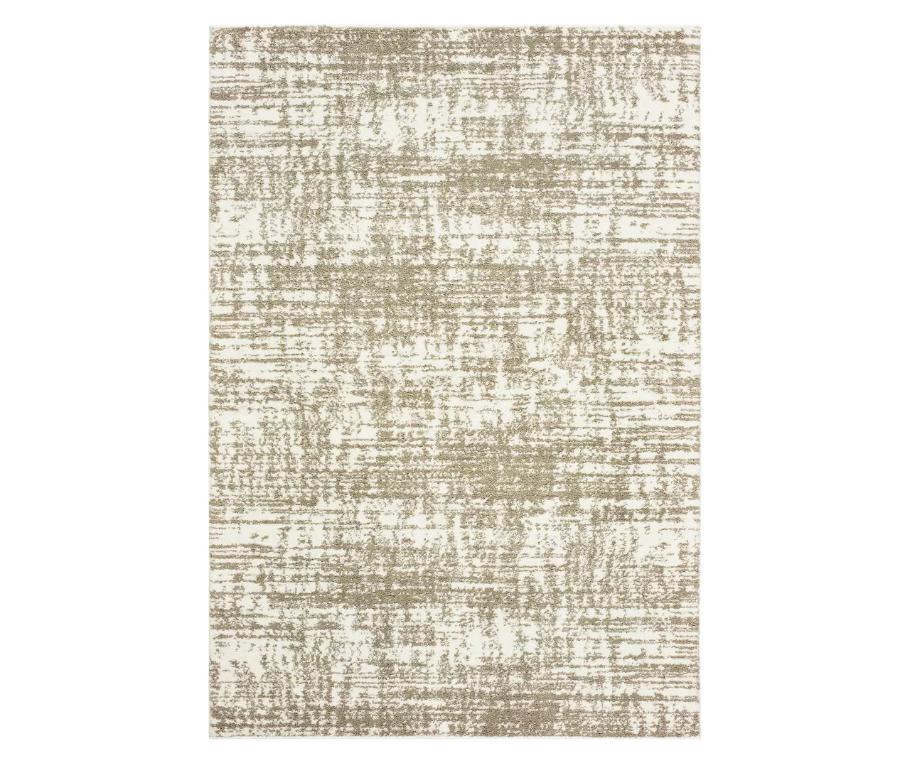 Veda Ivory & Brown Distressed Area Rug 1 Veda Ivory & Brown Distressed Area Rug