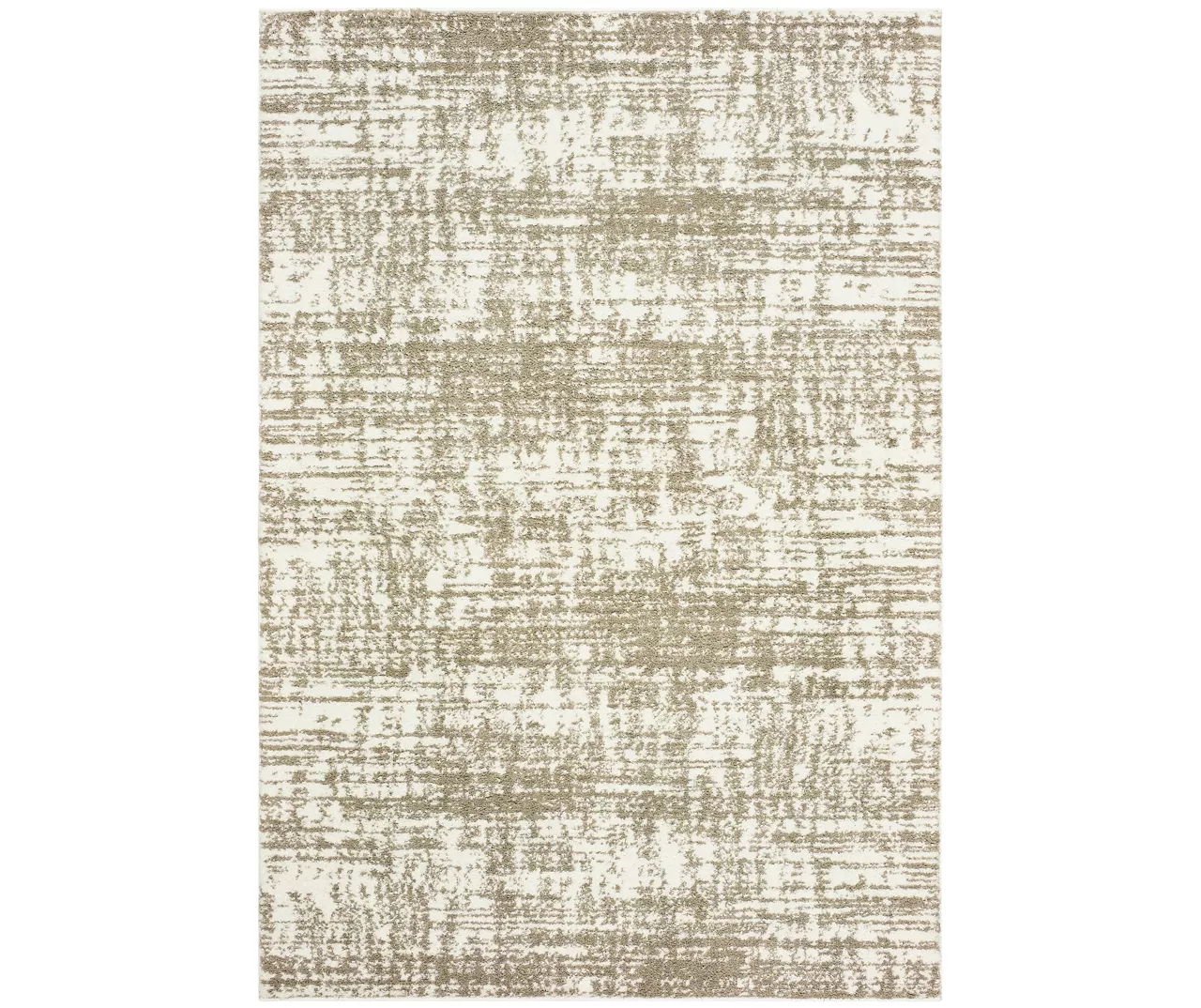 Veda Ivory & Brown Distressed Area Rug 2 Veda Ivory & Brown Distressed Area Rug - Image 2